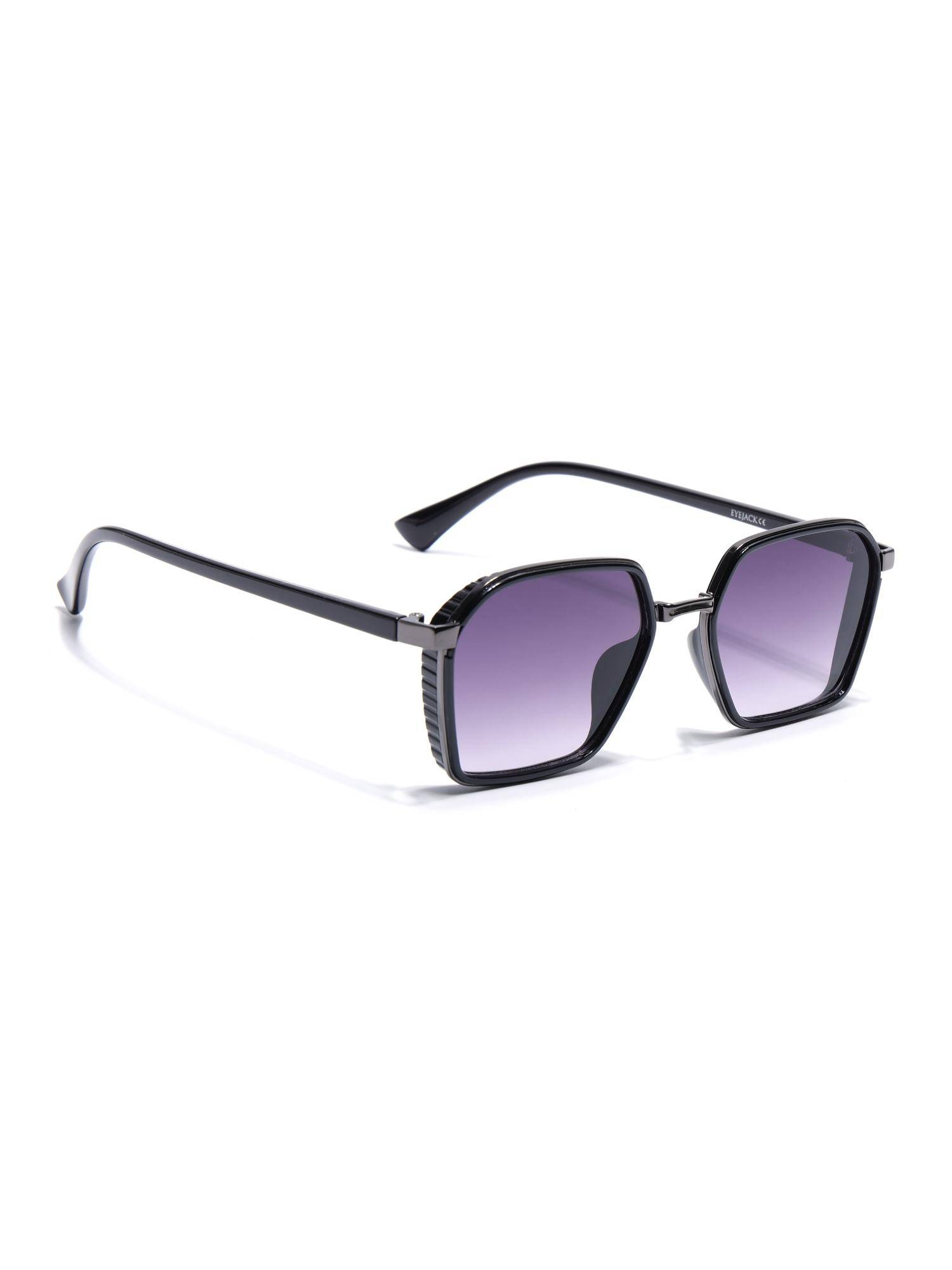 Eyejack Unisex UV Protected Hexagonal Purple Lens Sunglasses - 80745CL2133 (51)