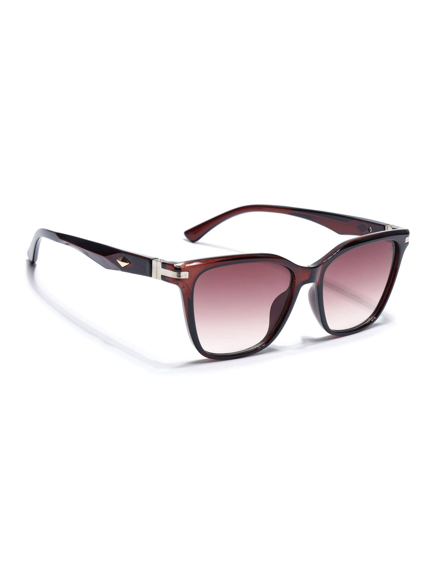 Eyejack Unisex UV Protected Square Brown Lens Sunglasses - 90161CL771 (54)