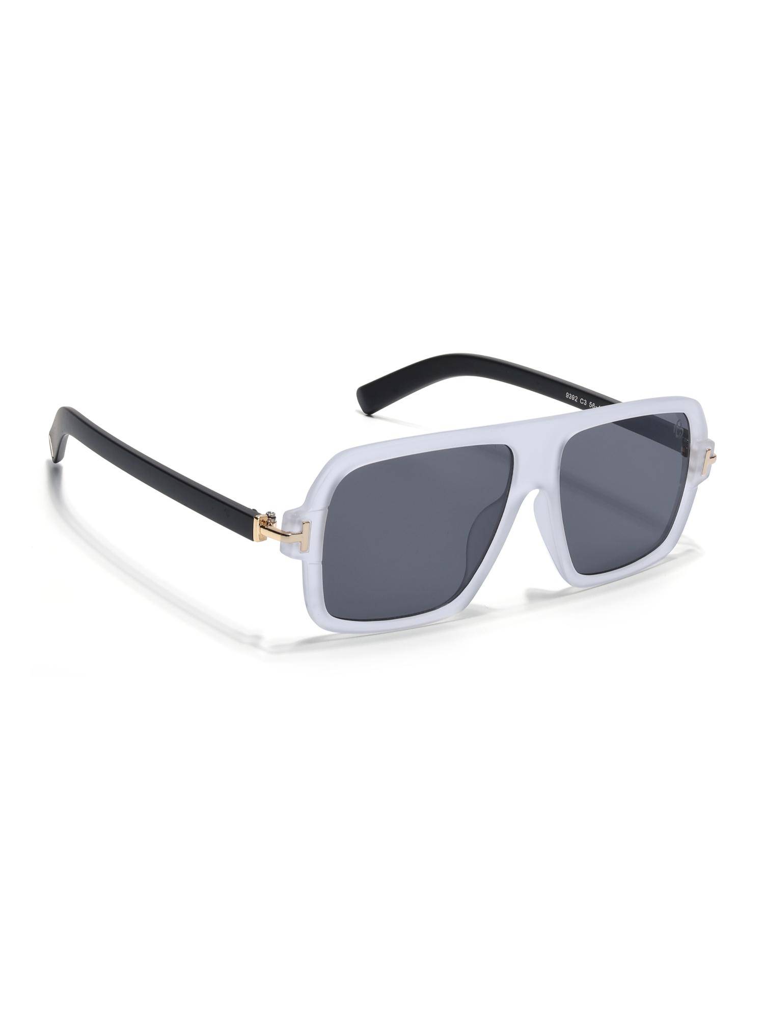 Eyejack Unisex UV Protected Wayfarer Grey Lens Sunglasses - 9392CL1055 (56)