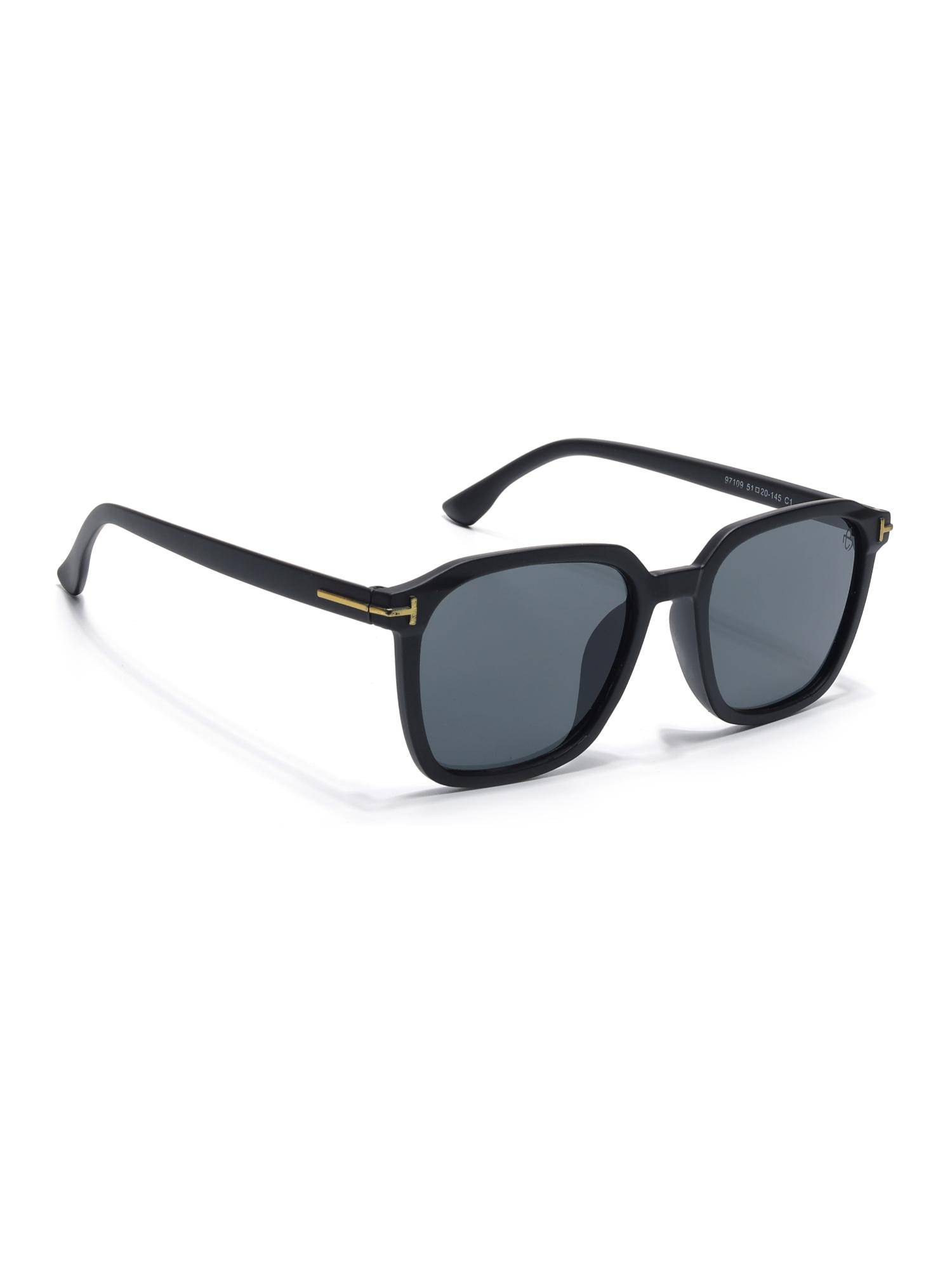 Eyejack Unisex UV Protected Square Grey Lens Sunglasses - 97109CL1062 (51)
