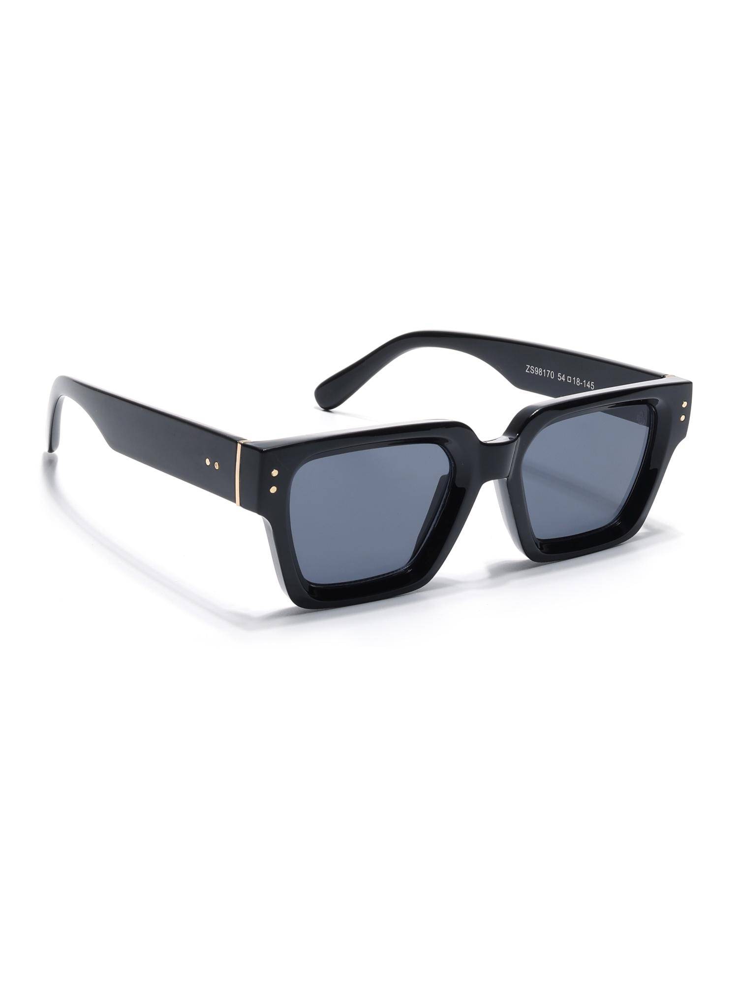 Eyejack Unisex UV Protected Square Grey Lens Sunglasses - 98170CL1065 (54)