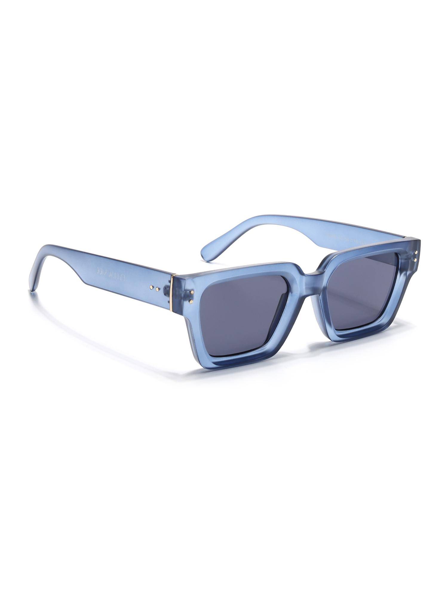 Eyejack Unisex UV Protected Square Grey Lens Sunglasses - 98170CL1067 (54)