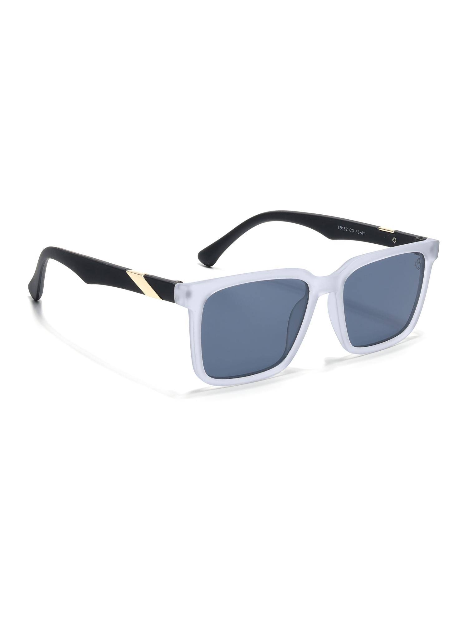 Eyejack Unisex UV Protected Square Grey Lens Sunglasses - TB152CL1076 (54)