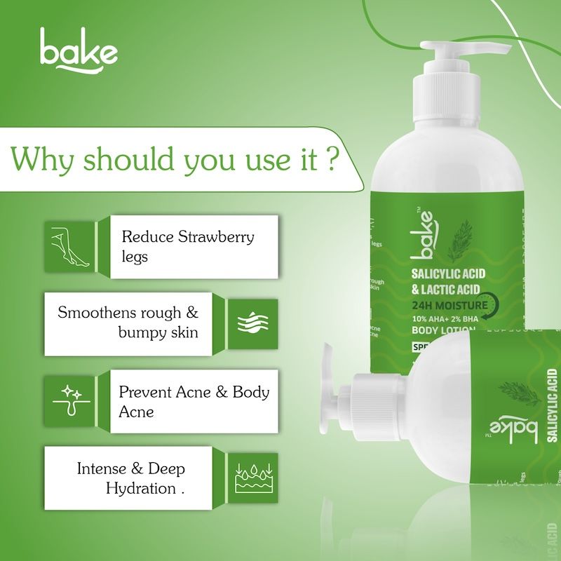Buy BAKE 10 AHA + 2 BHA Body Lotion SPF 30 PA+++ With Salicylic