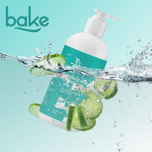Buy BAKE 2% Glycolic Lactic Acid AHA Body Wash For Pigmentation