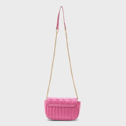 Buy Twenty Dresses by Nykaa Fashion Pink Solid Quilted Sling Bag