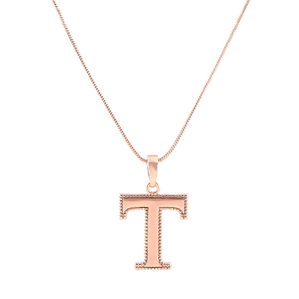 Classic Alphabet T Gold Necklace | Sleek Modern Design | CaratLane