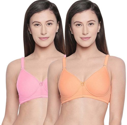 Buy Bodycare Seamless Wire Free Padded Sports Bra-Pack Of 2