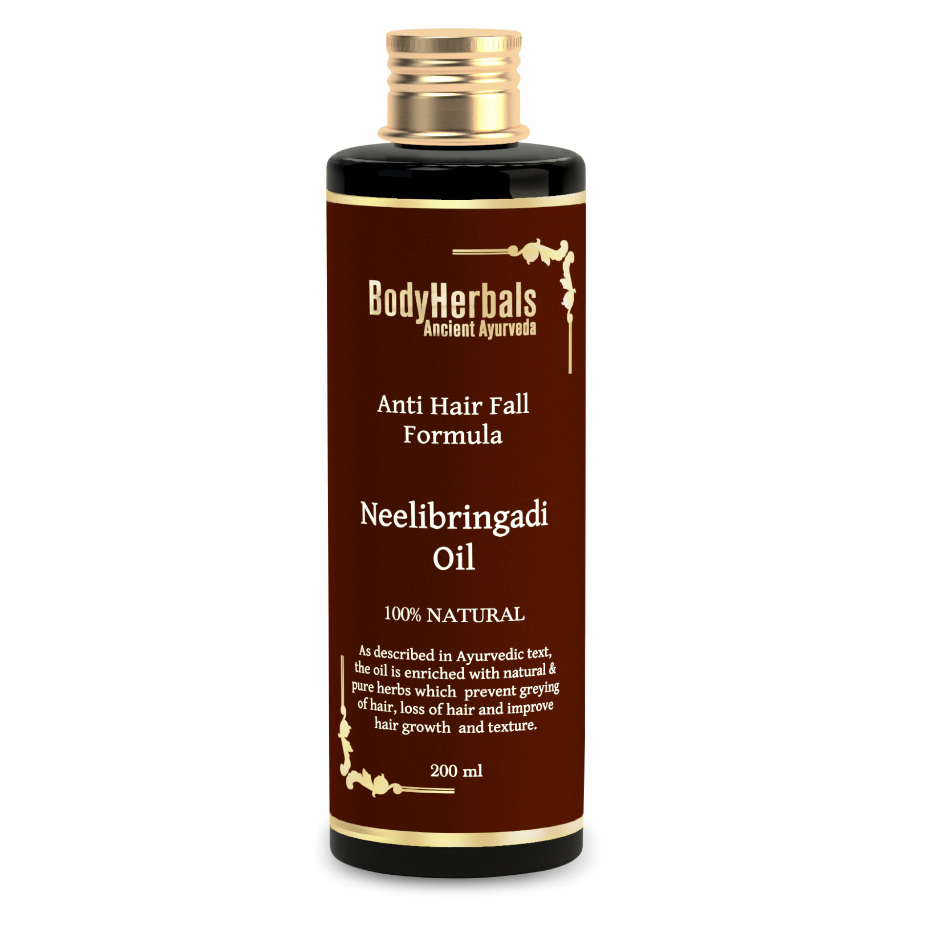 BodyHerbals Ancient Ayurveda Anti Hair Fall Formula Neelibringadi Hair Oil
