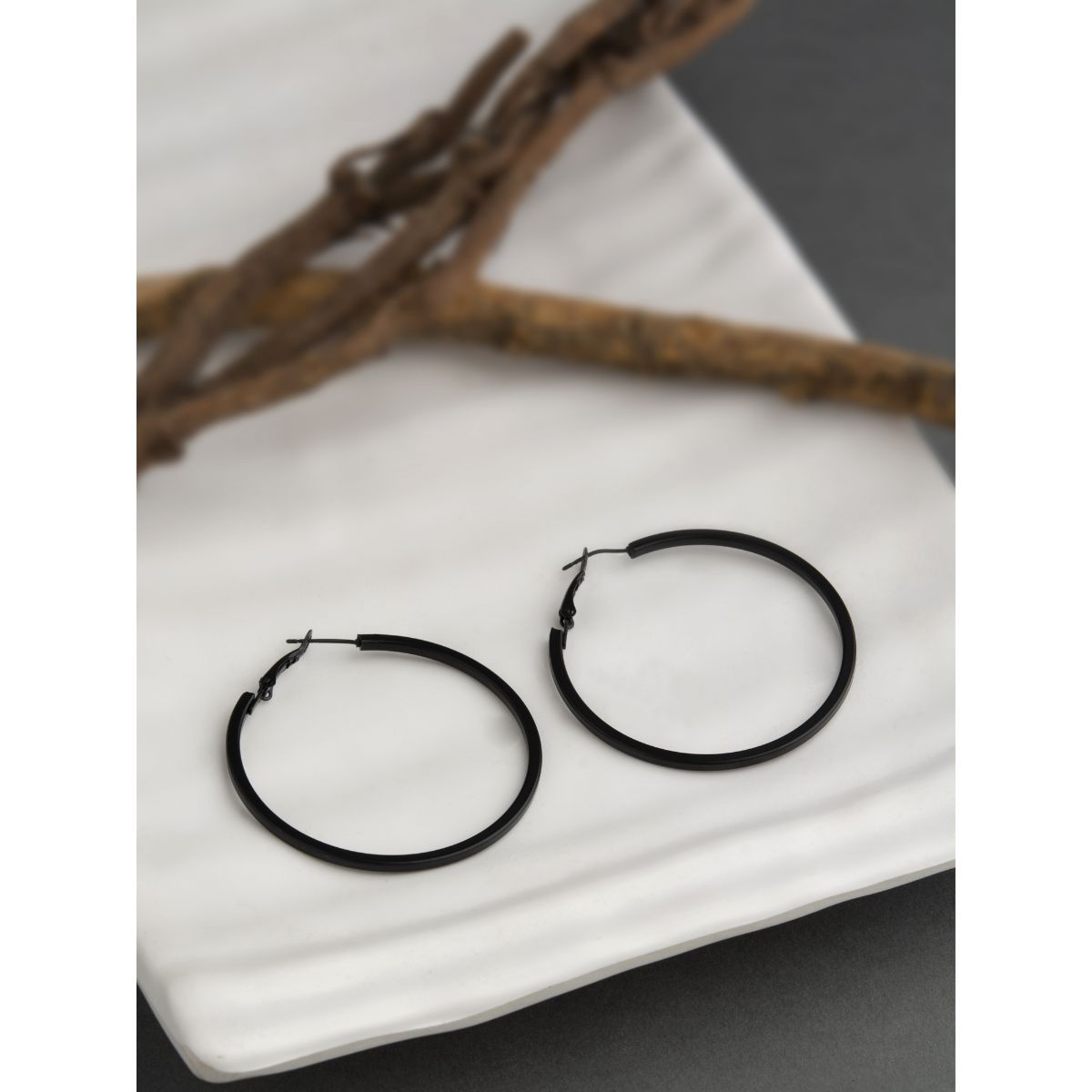 Sterling Silver Nose/septum Hoop Wire Rings endless 20 Gauge Black Bea –  Karizma Jewels