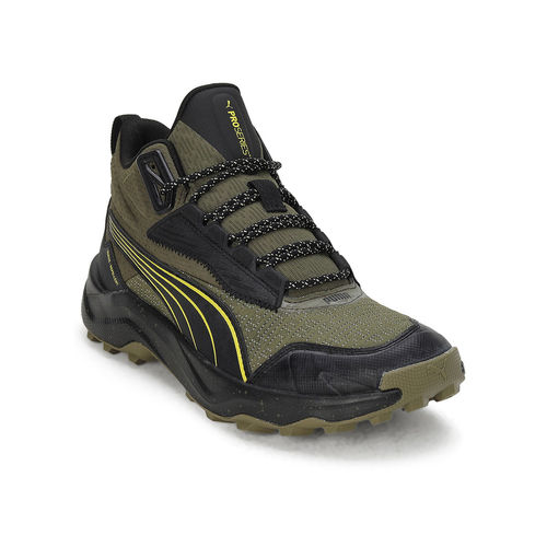Buy Puma Obstruct Pro Mid Unisex Olive Running Shoes Online
