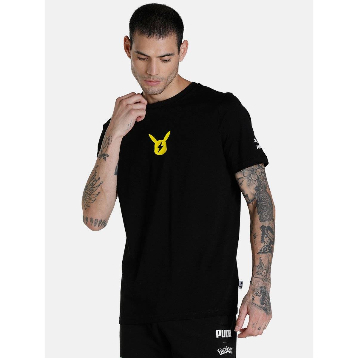 Buy Puma X Pokemon Graphic Mens Black T-Shirts Online