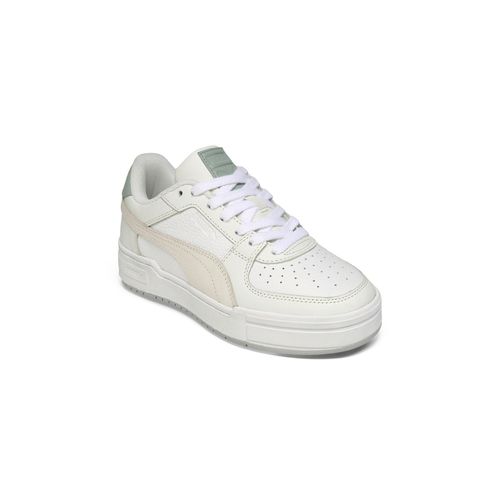 Puma White CA Pro Womens Sleek Leather Sneakers (UK 7)