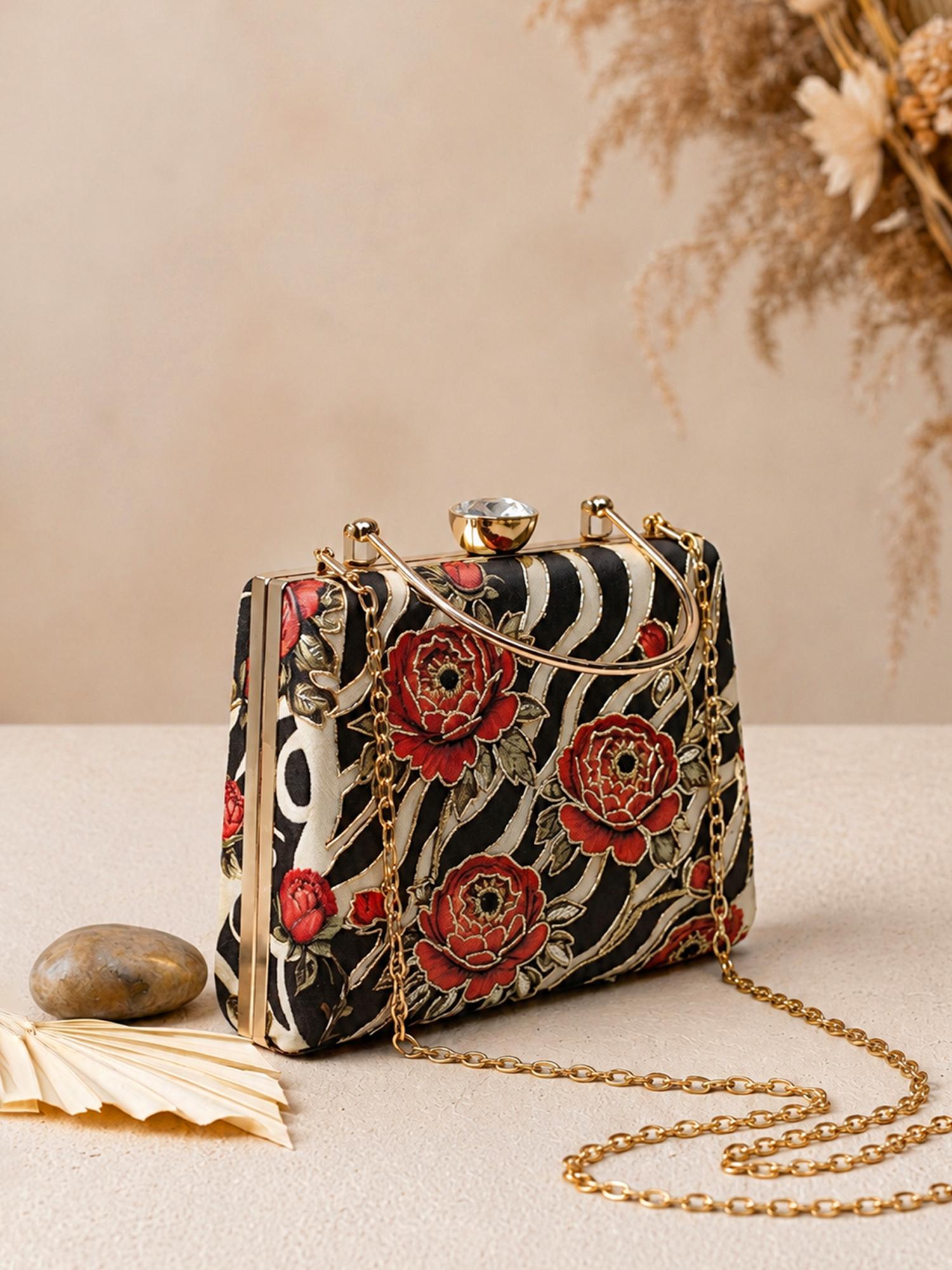 Triple Aught Design スカルプリント バラクラバ Buy ARTKLIM Zebra Floral Luxury Statement Clutch with Detachable