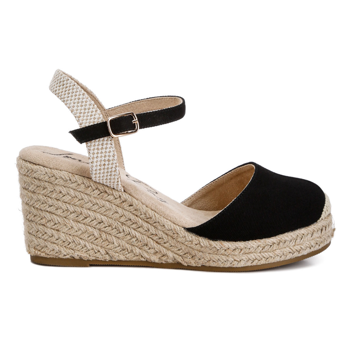 Buy London Rag Black Women Espadrille Wedges Online