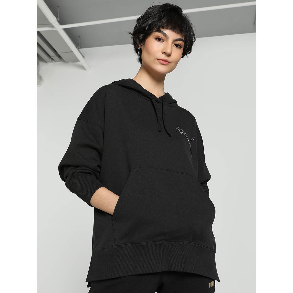 Buy Puma Swarovski cryst. Womens Black Hoodies Online