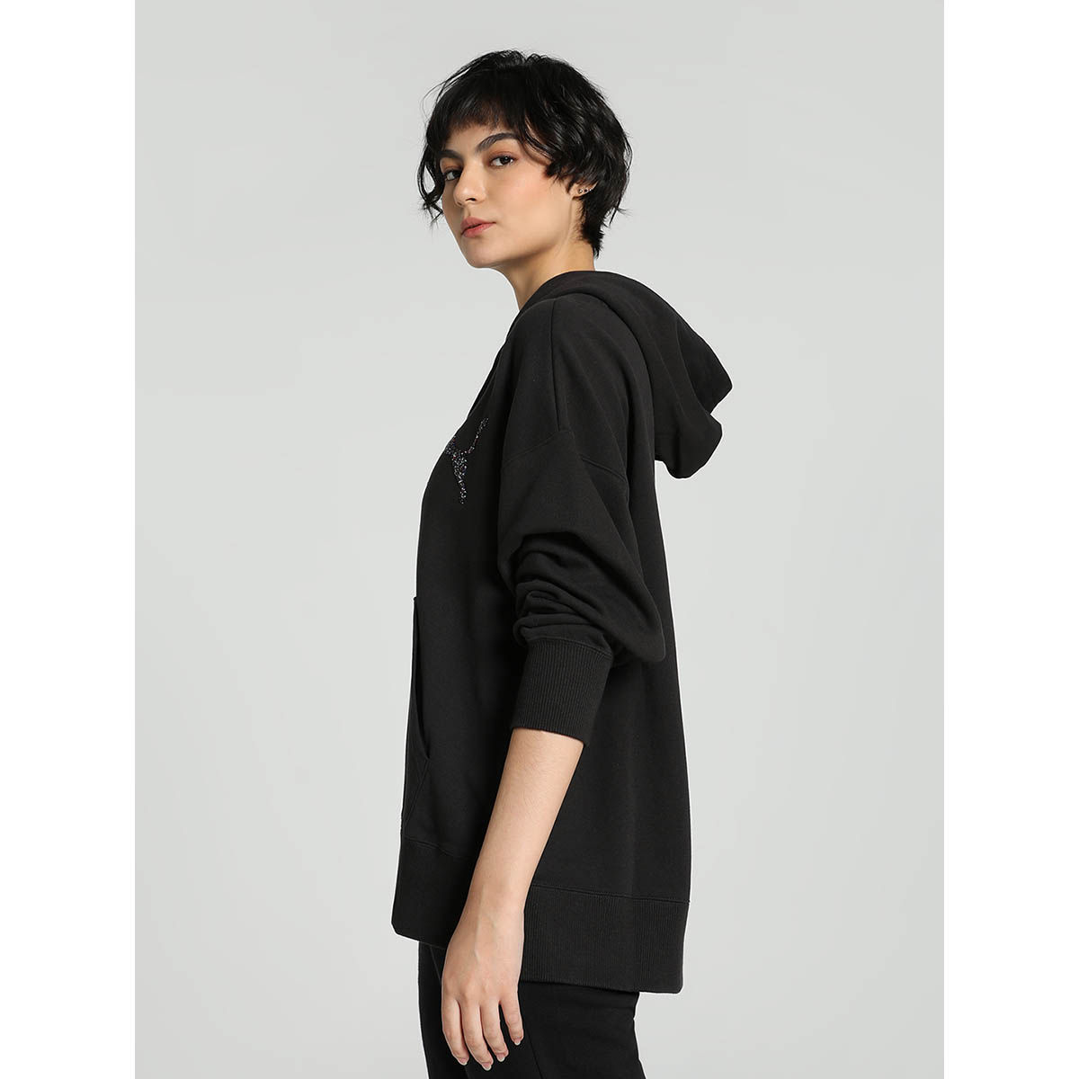 Buy Puma Swarovski cryst. Womens Black Hoodies Online