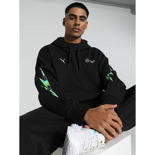Puma Mercedes Petronas AMG F1 Neon Enrgy Men's Black Hoodies