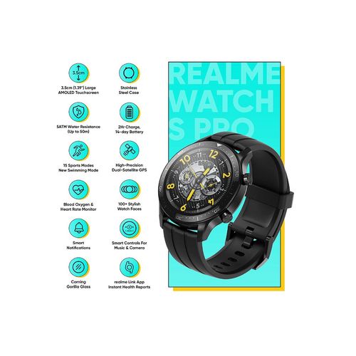 Buy Realme Smart Watch S Pro Touchscreen 14 Days Battery