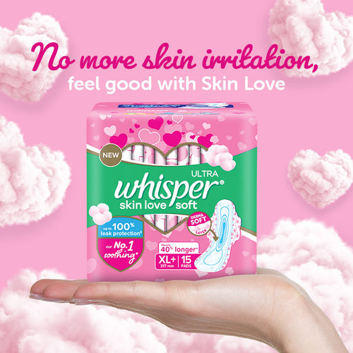 Whisper bindazzz Nights Xl+ 15s Sanitary Pads (15 Pads) - Beauty