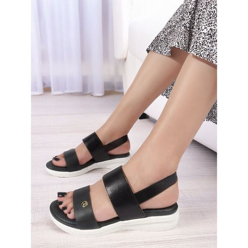 ELLE Women's Two-Strap Adjustable Slingback Comfortable Sandals (EURO 36)