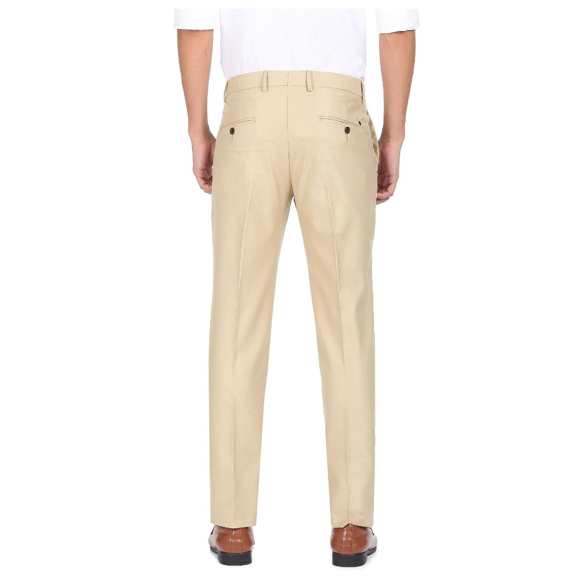 Buy Arrow Hudson Tailored Fit Smart Flex Formal Trousers - NNNOW.com