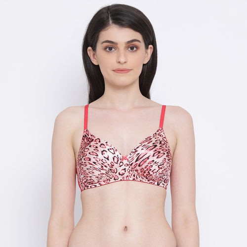 Clovia Polyamide Printed Padded Full Cup Wire Free T-shirt Bra - Light  Pink: Buy Clovia Polyamide Printed Padded Full Cup Wire Free T-shirt Bra -  Light Pink Online at Best Price in