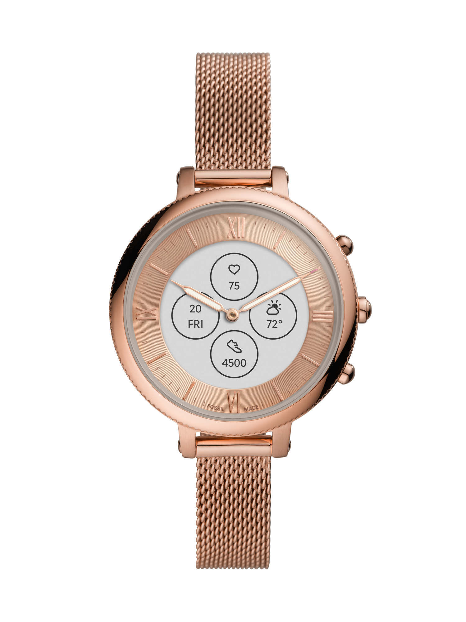 Rose Gold What Is Hybrid Smartwatch Buy FOSSIL FB-01 Women Hybrid
