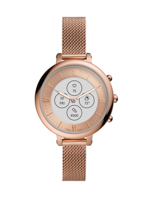 Stainless Steel Fossil Ladies Rose Gold Smartwatch Fossil Julianna