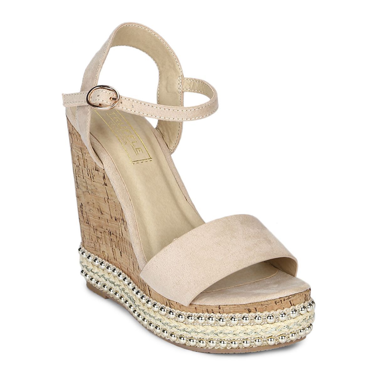 Truffle Collection Nude Ankle Strap 