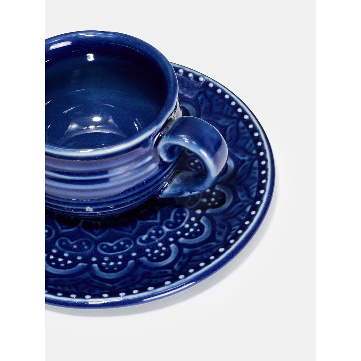 Buy Fabindia Nilaya Embossed Cup & Saucer Online