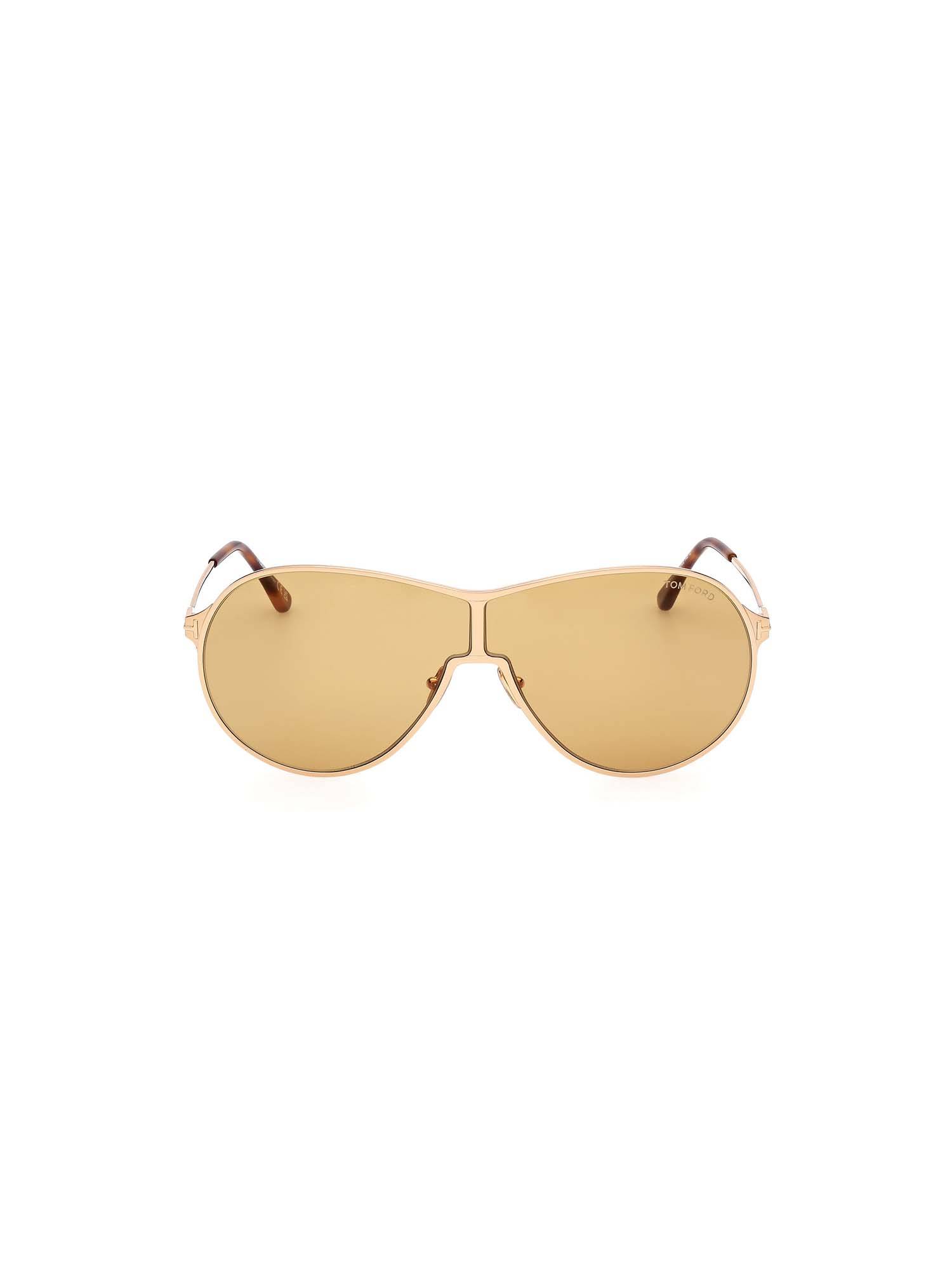 Tom Ford Eyewear Brown Metal Full Rim Unisex Sunglasses (Ft1174 71 30E) (71)