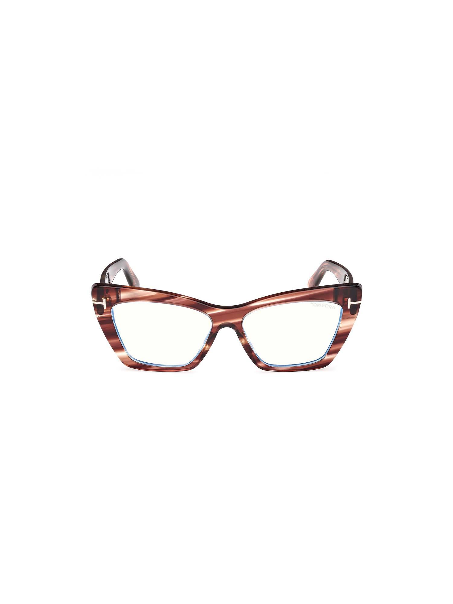 Tom Ford Eyewear Multi-Color Acetate Full Rim Women Frame (Ft6026-B 56 054) (56)