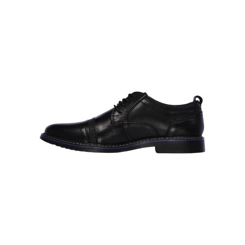 Buy SKECHERS Mens Bregman Selone Shoes Black Leather