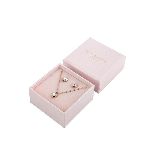 Buy Ted Baker Hadeya Rose Gold Tone Crystal Heart Gift Set (Set of