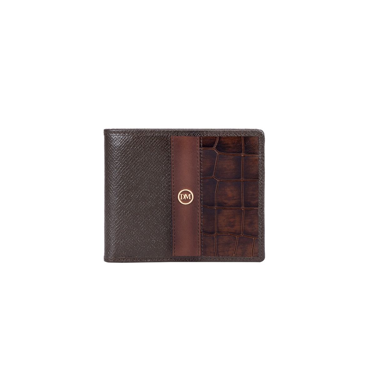 Black Franzy Men's Bifold Wallet With Flap