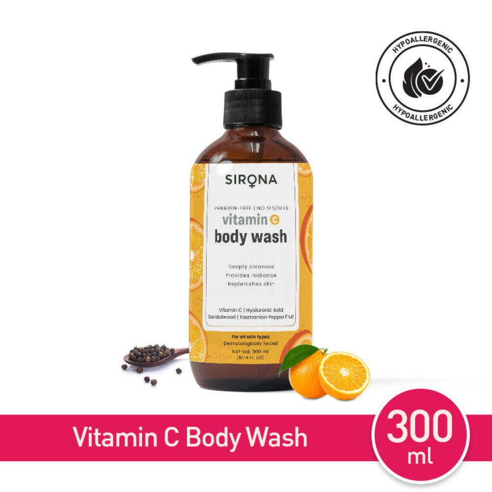 Sirona Natural Vitamin C Body Wash for Men & Women 200 ml Buy Sirona