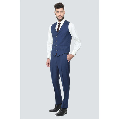 Buy Louis Philippe Blue Three Piece Suit Online - 231084