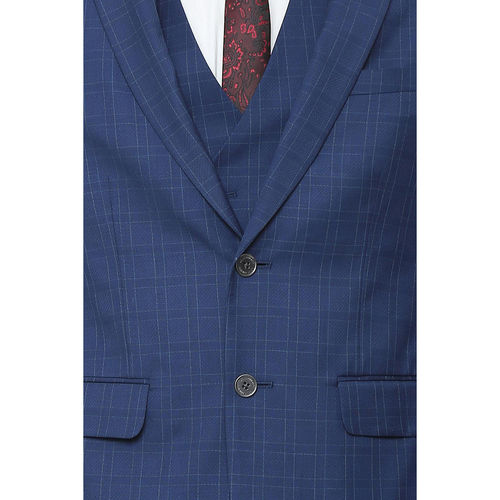 Buy Louis Philippe Blue Three Piece Suit Online - 802475