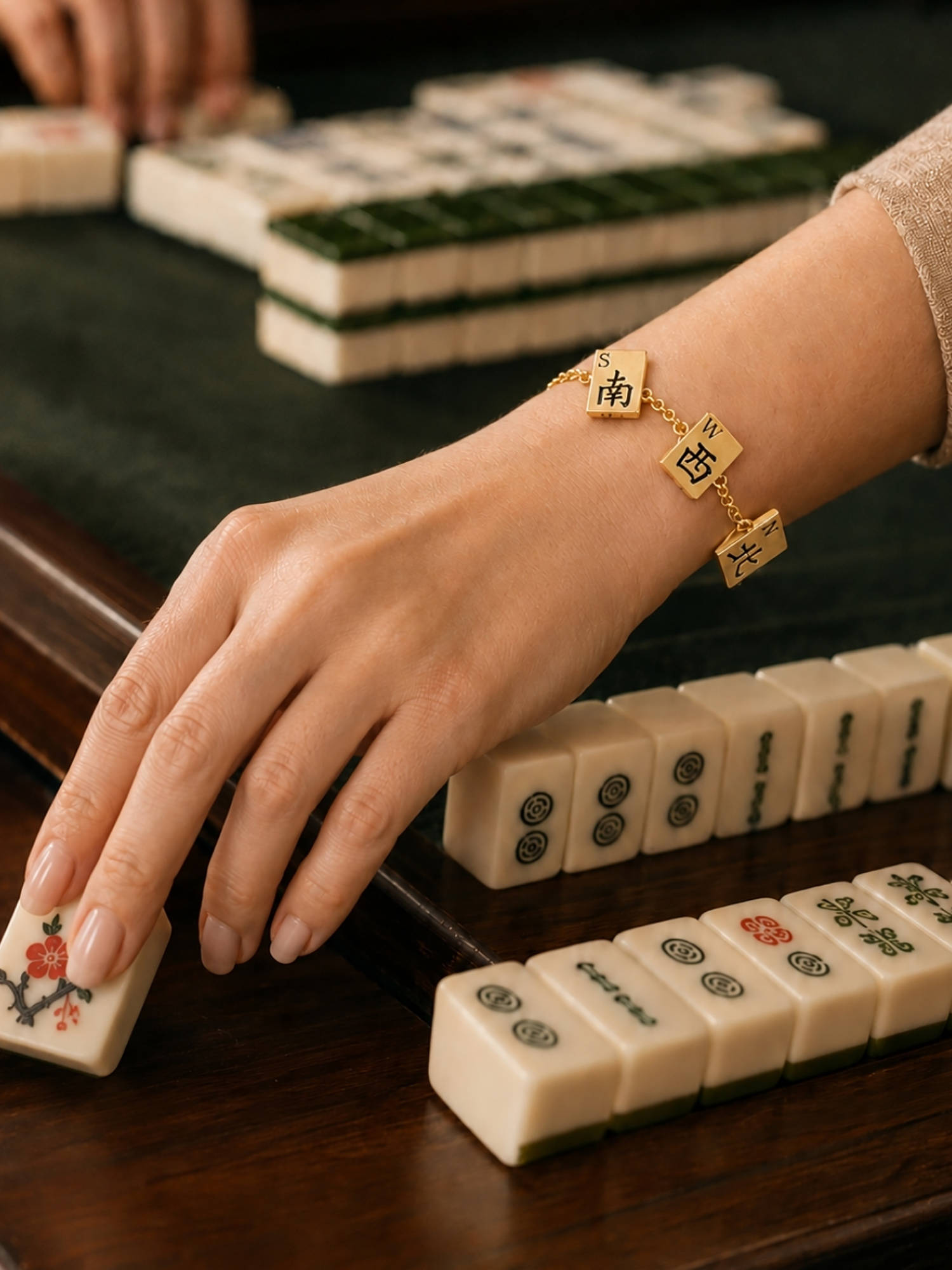 House of Pehr Gold Plated Mahjong Winds Bracelet