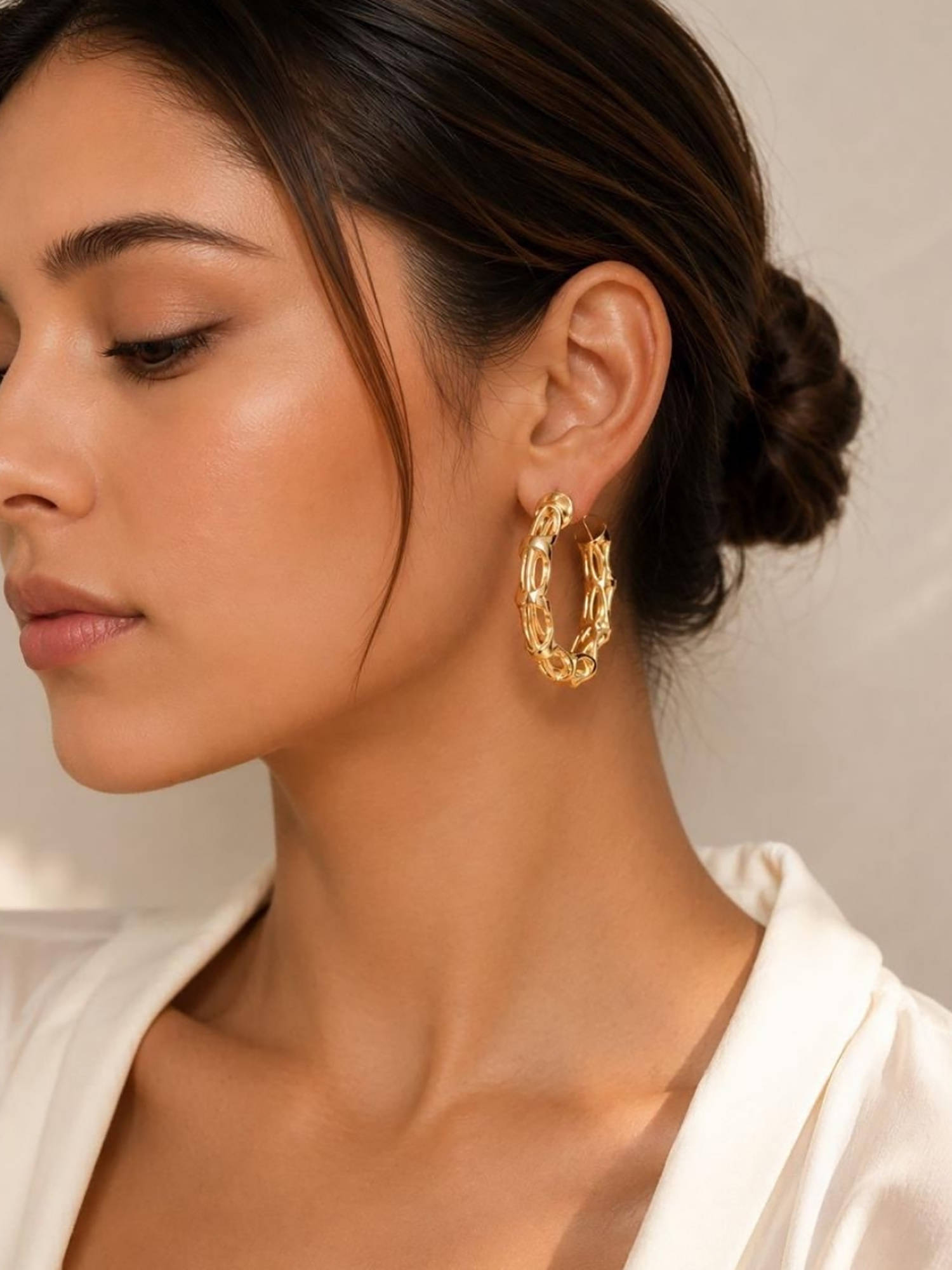 House of Pehr Timeless Gold Plated Hoops