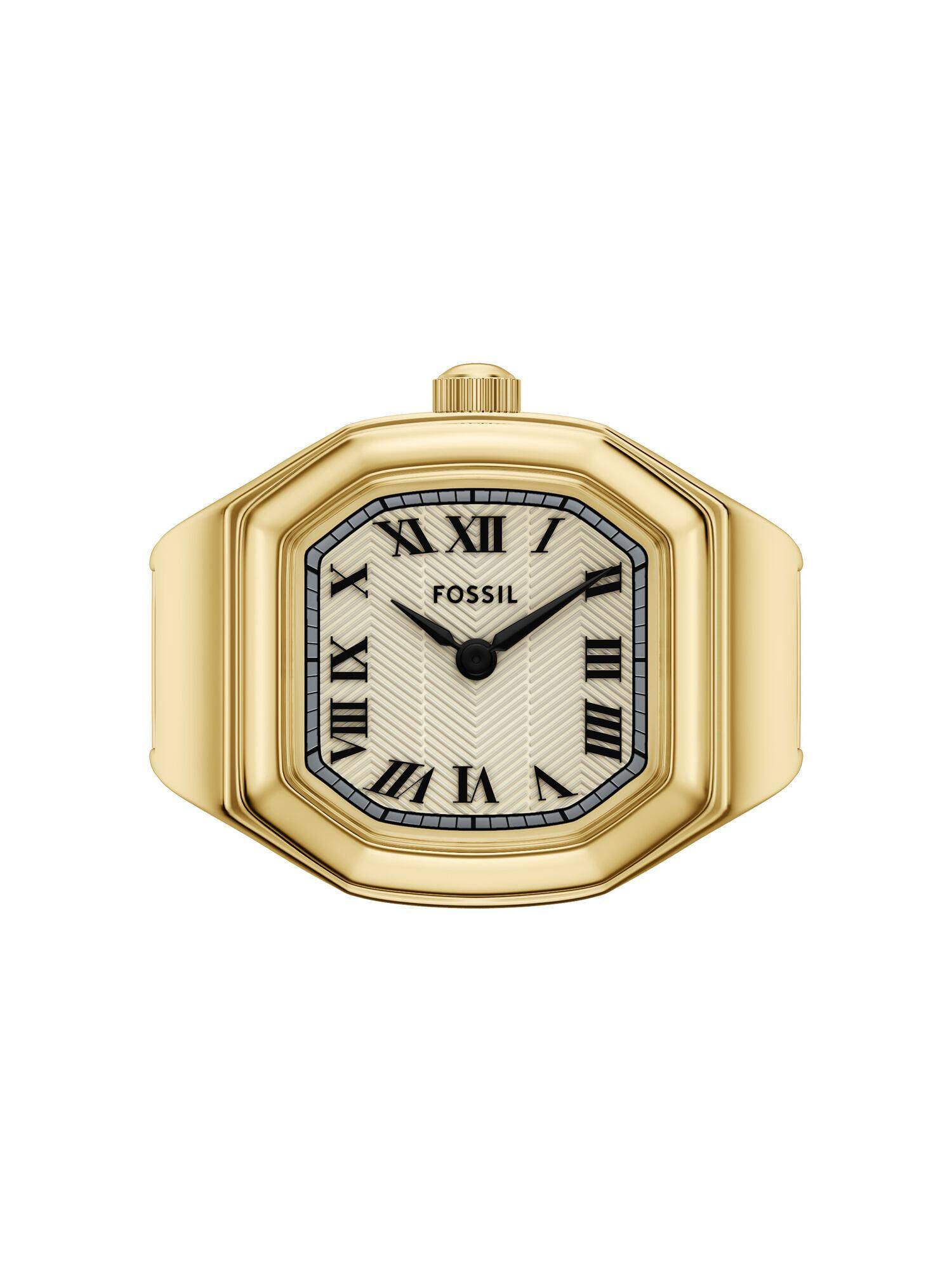 Fossil Womens Harlow Ring Gold Toned Quartz Watch Es5446 (M)