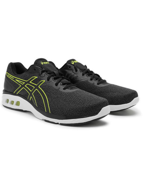 Buy ASICS Mens Black Bright Yellow Gel-Run Adapt Running Shoes Online