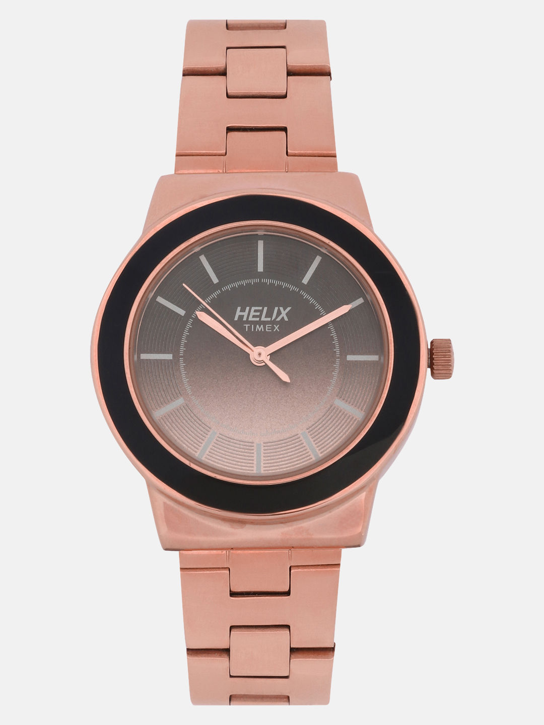 timex helix rose gold