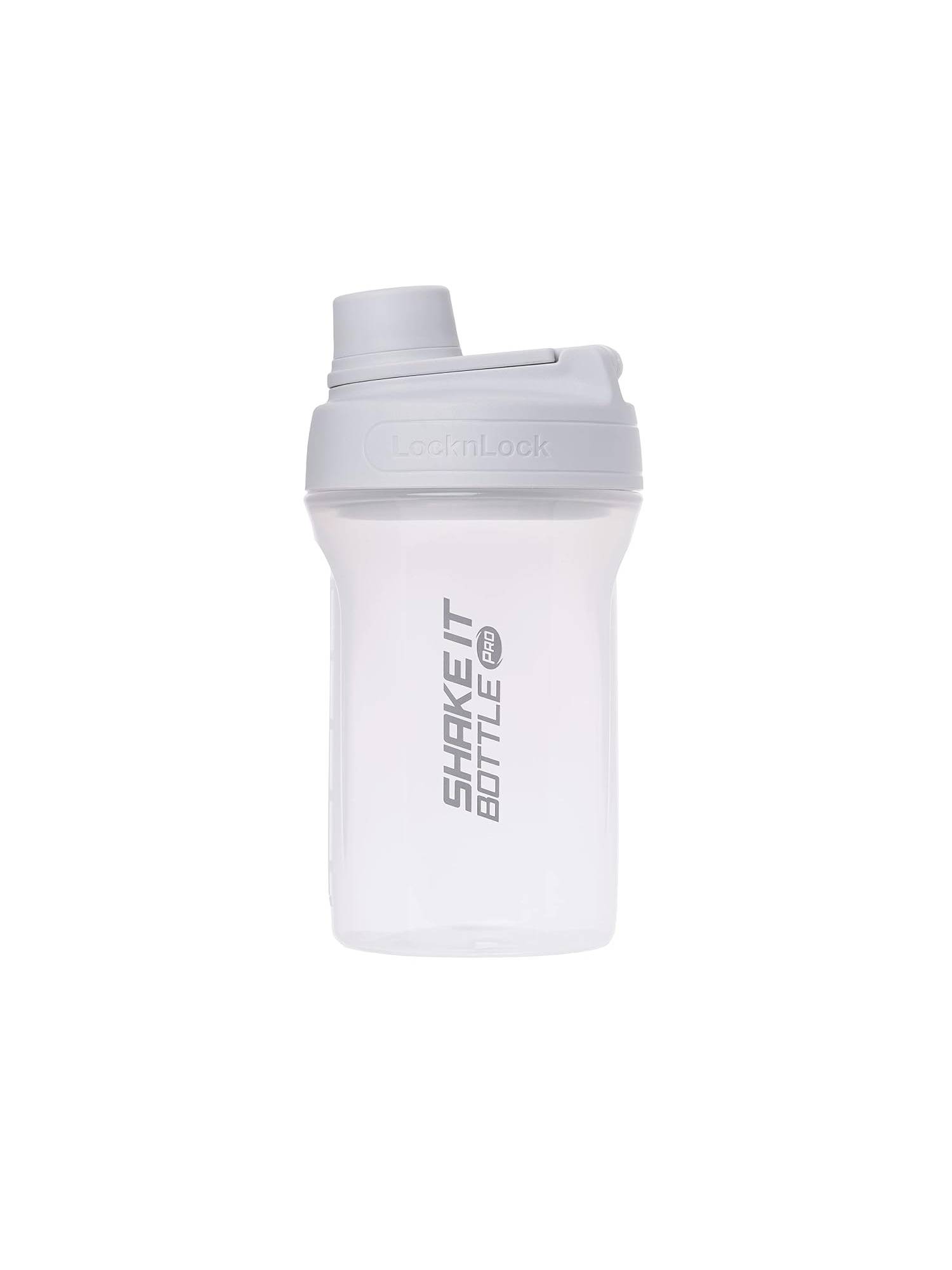 Lock & Lock Shake It Bottle Pro With Handle Bpa Free Plastic 22 Oz Off White