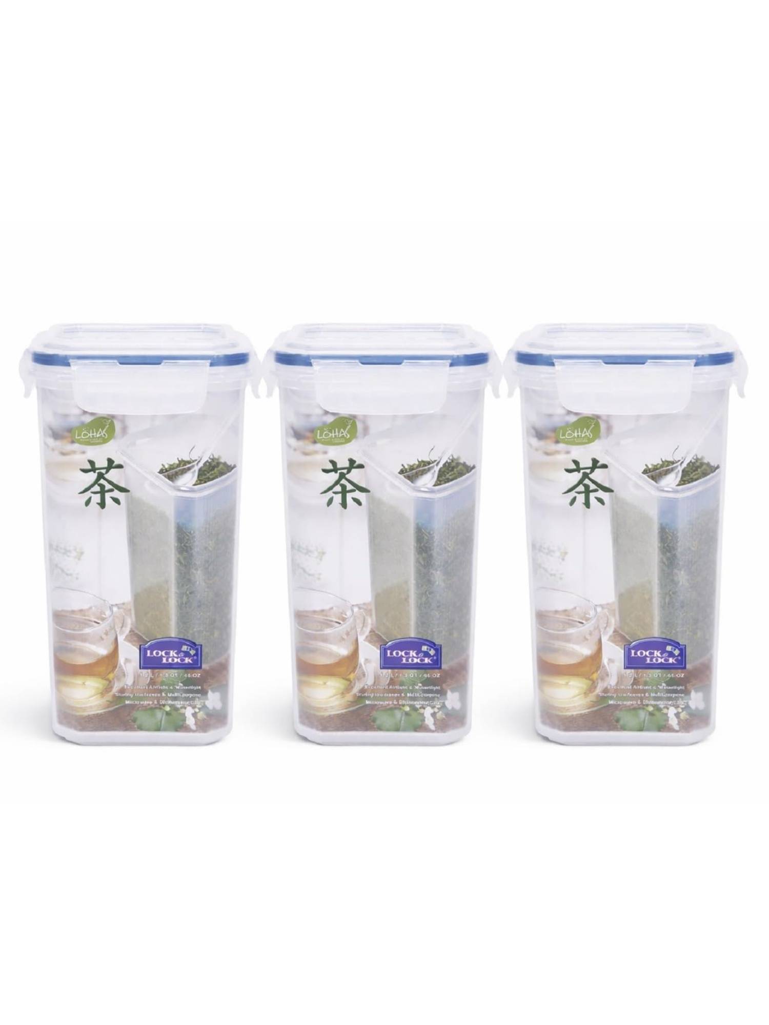 Lock & Lock Airtight Food Storage Containers 1.2 Litre (Pack Of 3)