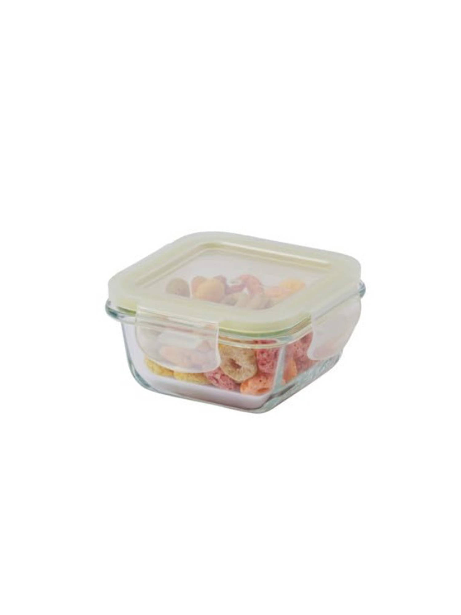 Lock & Lock Mini Round Oven Glass Container 160 Ml Small Storage With Airtight Lid