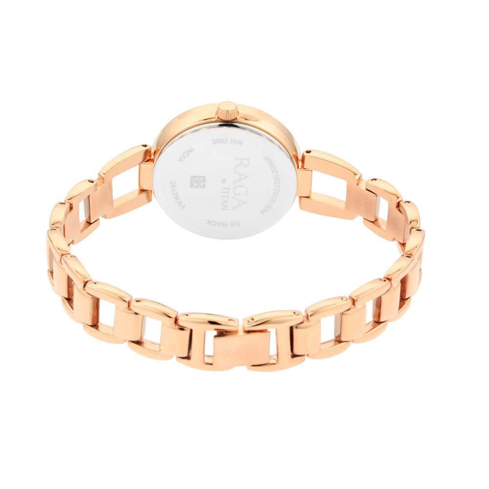 Buy Titan 2642WM01 Rose Gold Dial Analog Watch For Women Online