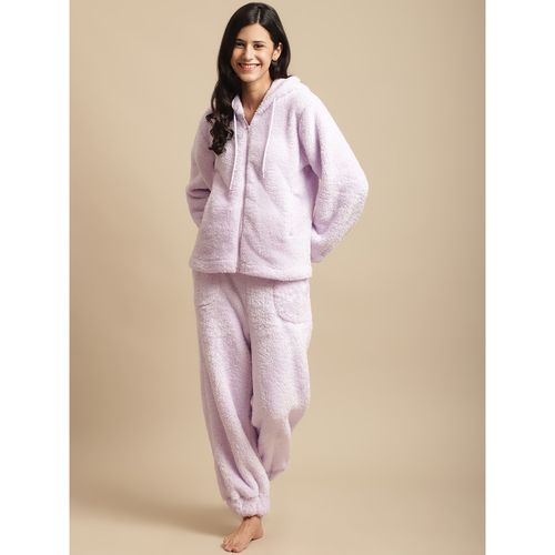 Secret Wish Women Lavender Faux Fur Night Suit (Set of 2): Buy Secret Wish  Women Lavender Faux Fur Night Suit (Set of 2) Online at Best Price in India  | Nykaa