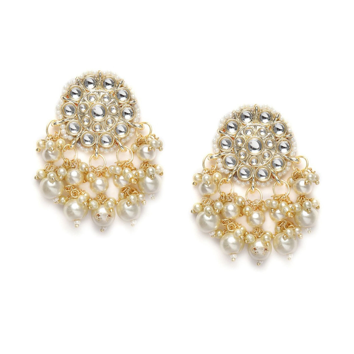 Beatrice  Long Pearl Drop Bridal Earrings  The White Collection
